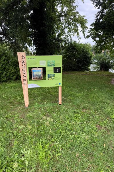 Thementafel Wutsee im Fontanegarten neben dem Klosterblick